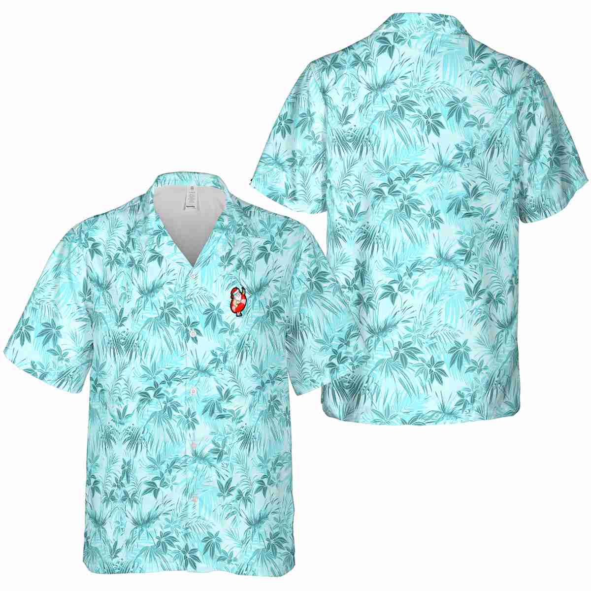 Santa Foliage Print Hawaiian Shirt Premium grade Santa Foliage Print Hawaiian Shirt Premium grade