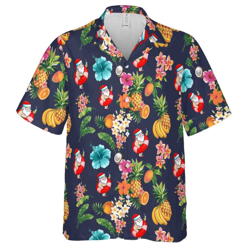 Santa Fruit Pattern Hawaiian Shirt Fashion forward