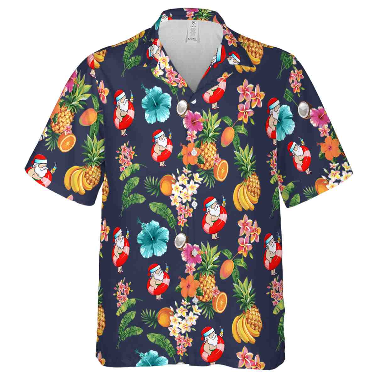 Santa Fruit Pattern Hawaiian Shirt Fashion forward Santa Fruit Pattern Hawaiian Shirt Fashion forward