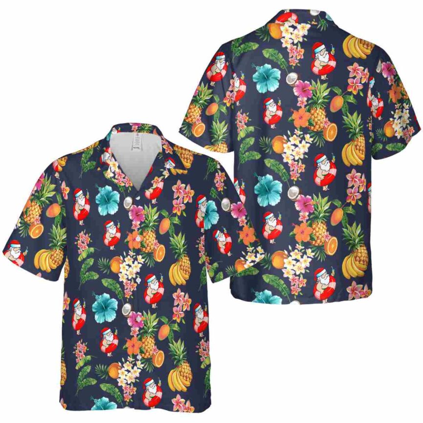 Santa Fruit Pattern Hawaiian Shirt Premium grade
