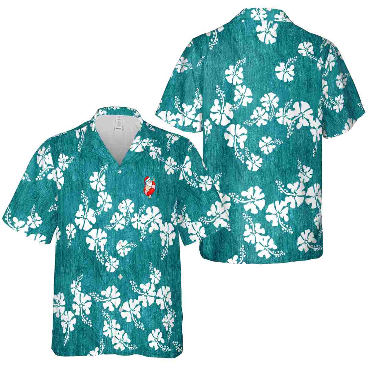 Santa Hibiscus Blossom Hawaiian Shirt Premium grade Santa Hibiscus Blossom Hawaiian Shirt Premium grade