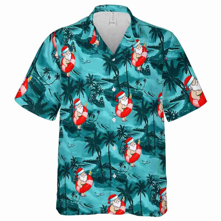 Santa Island Beach Hawaiian Shirt Fashion forward