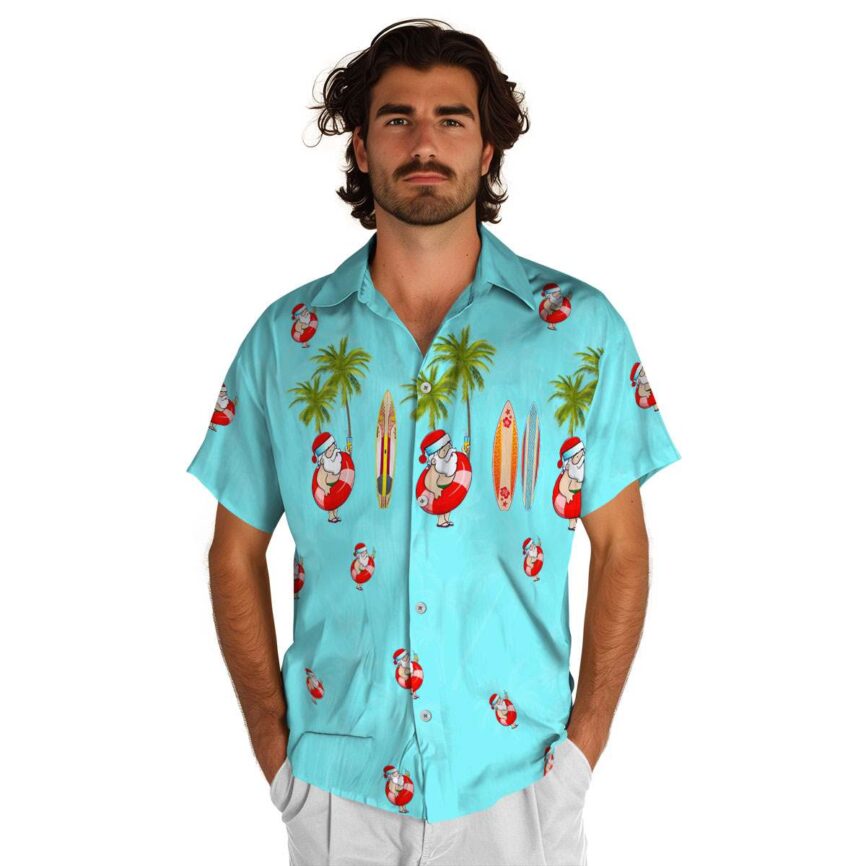 Santa Island Theme Hawaiian Shirt New Arrival