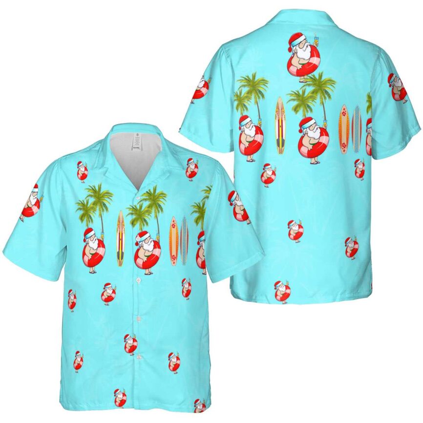 Santa Island Theme Hawaiian Shirt Premium grade