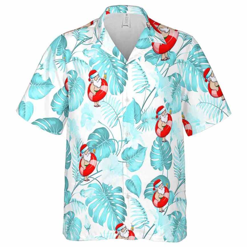 Santa Leaf Pattern Hawaiian Shirt Fashion forward