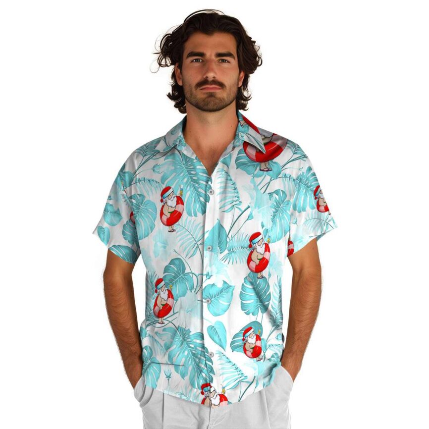 Santa Leaf Pattern Hawaiian Shirt New Arrival