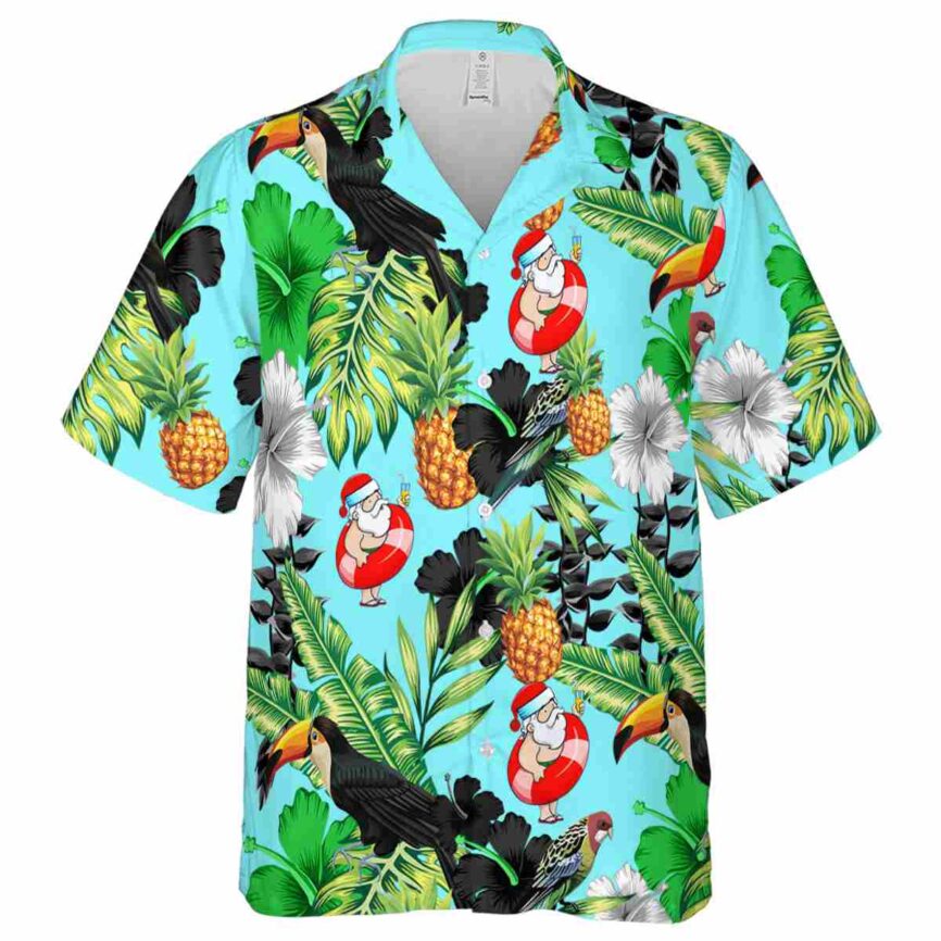 Santa Leafy Toucan Hawaiian Shirt Fashion forward