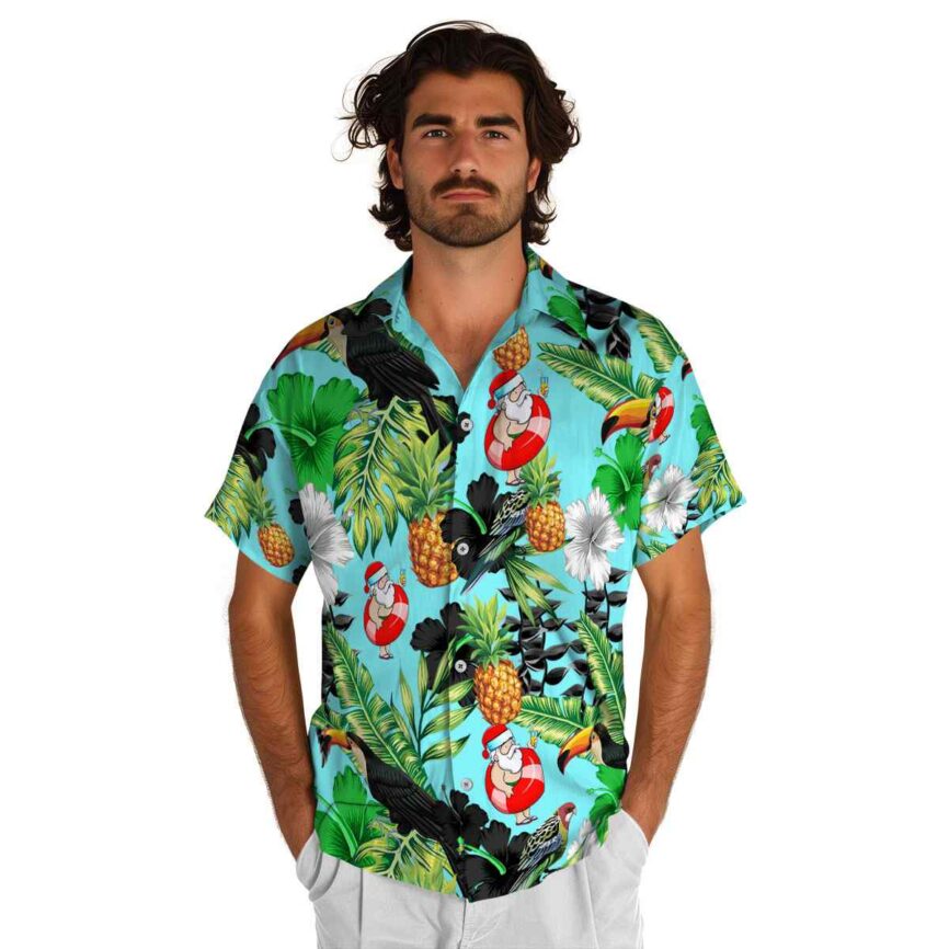Santa Leafy Toucan Hawaiian Shirt New Arrival