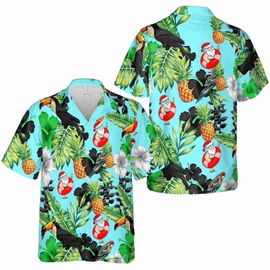 Santa Leafy Toucan Hawaiian Shirt Premium grade