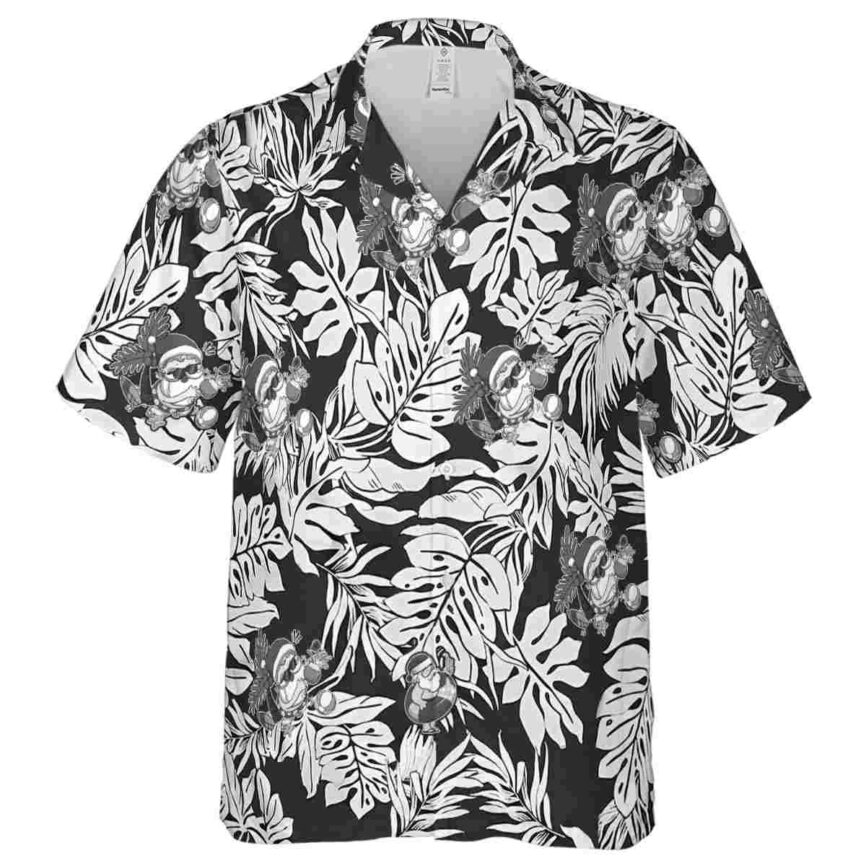 Santa Monstera Foliage Hawaiian Shirt Fashion forward