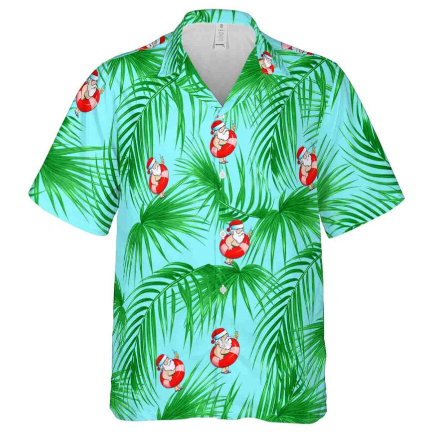 Santa Palm Frond Hawaiian Shirt Fashion forward