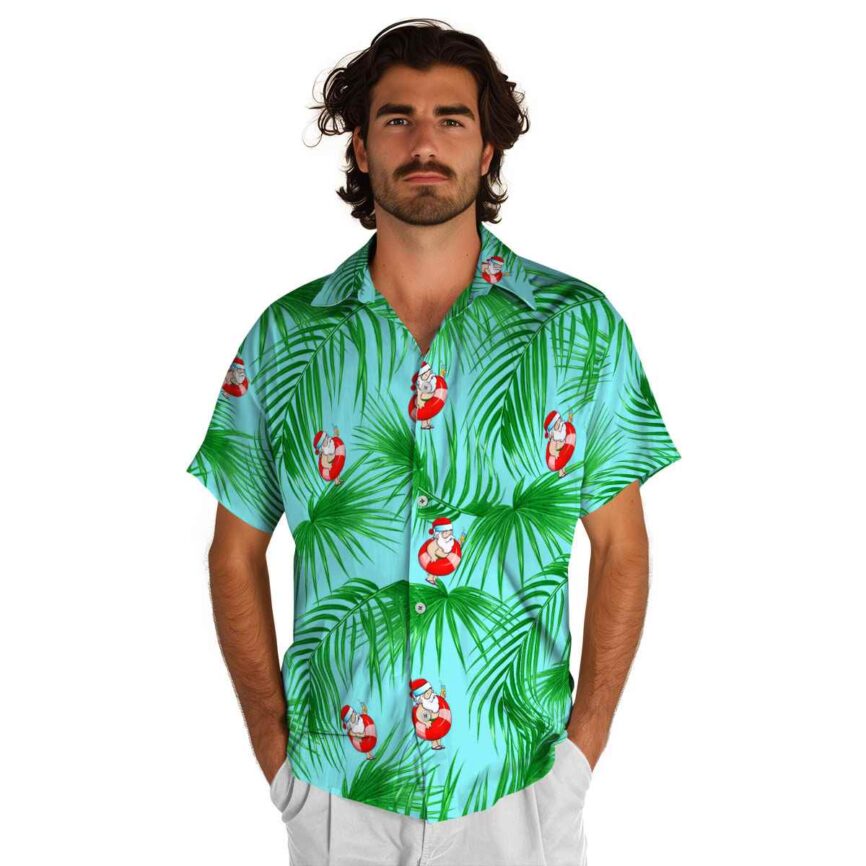 Santa Palm Frond Hawaiian Shirt New Arrival