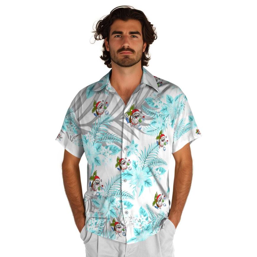 Santa Tropical Blossom Hawaiian Shirt New Arrival