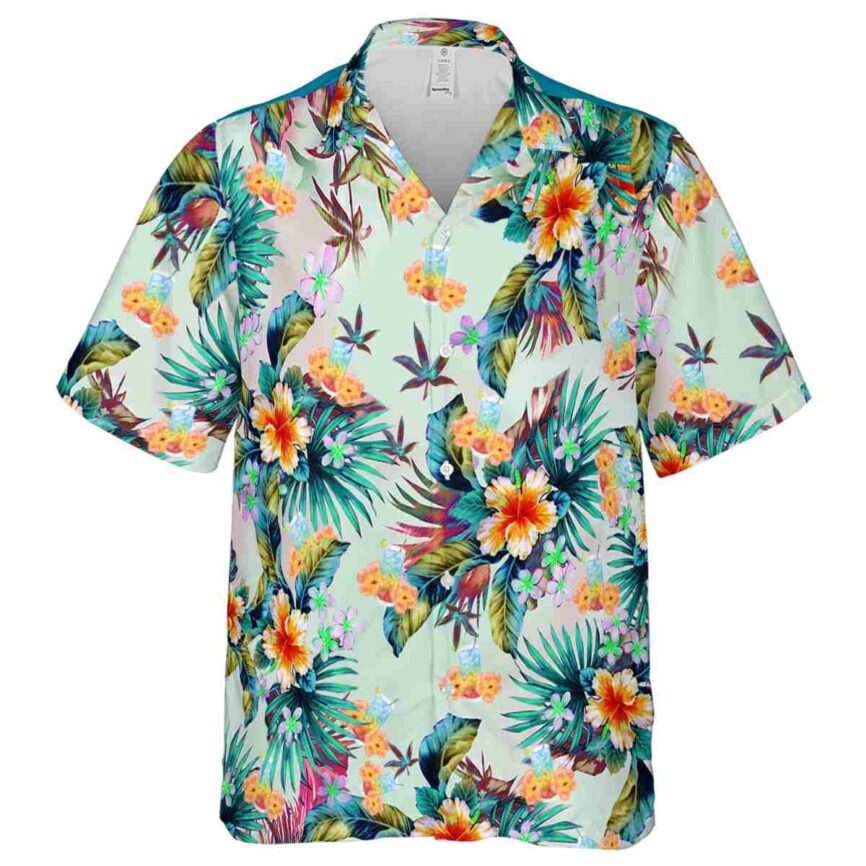 Scotch And Soda Floral Burst Hawaiian Shirt Fashion forward