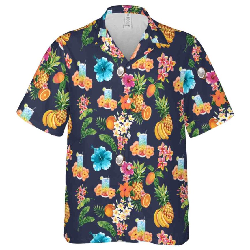 Scotch And Soda Fruit Pattern Hawaiian Shirt Fashion forward