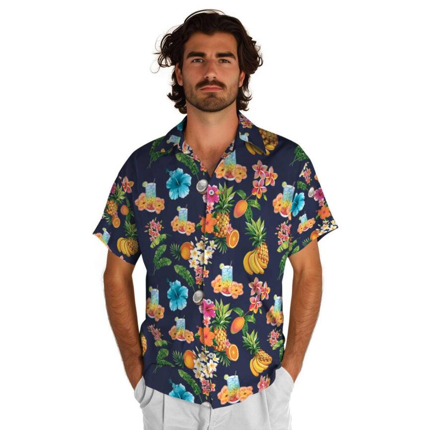 Scotch And Soda Fruit Pattern Hawaiian Shirt New Arrival