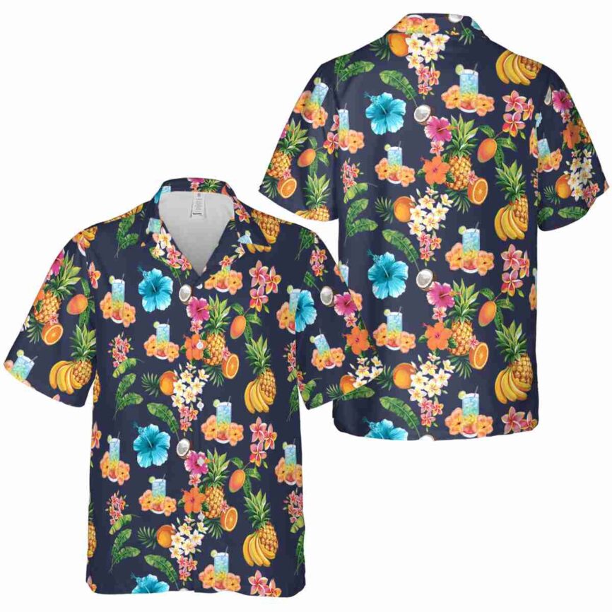 Scotch And Soda Fruit Pattern Hawaiian Shirt Premium grade