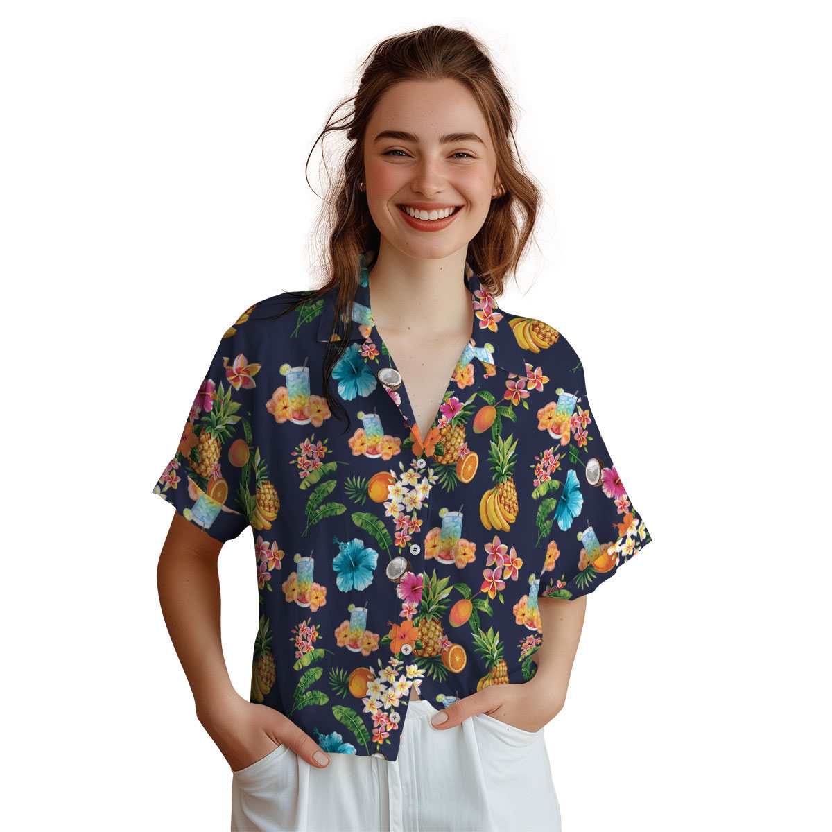 Scotch And Soda Fruit Pattern Hawaiian Shirt Top rated Scotch And Soda Fruit Pattern Hawaiian Shirt Top rated