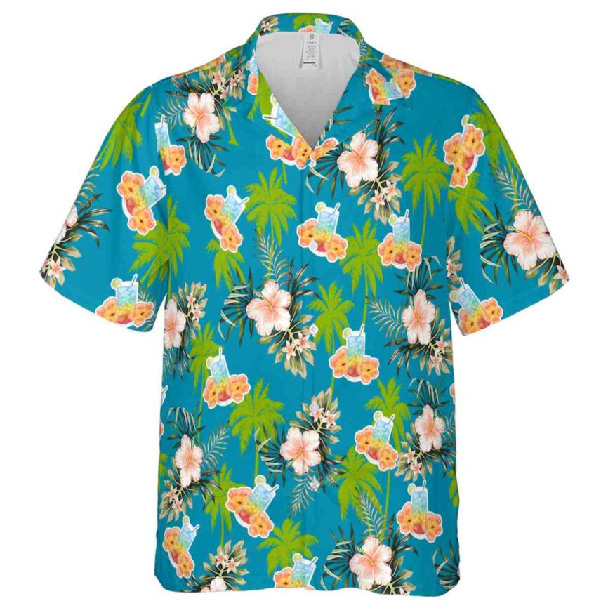 Scotch And Soda Hibiscus Palm Hawaiian Shirt Fashion forward
