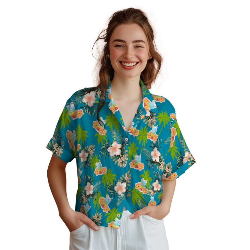 Scotch And Soda Hibiscus Palm Hawaiian Shirt Top rated