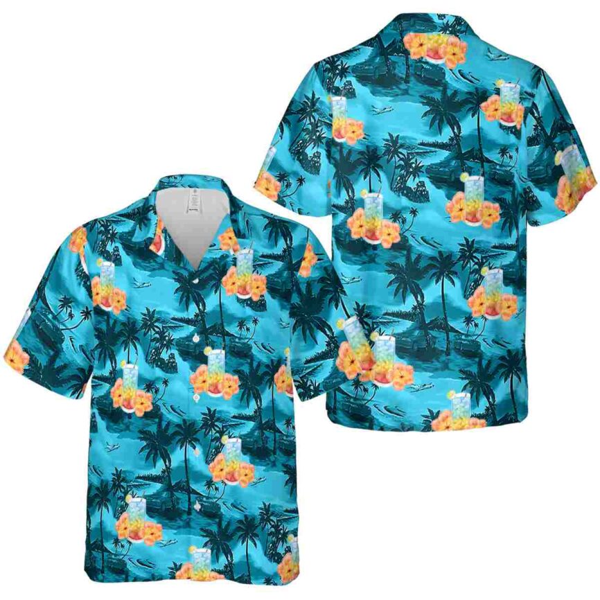 Scotch And Soda Island Beach Hawaiian Shirt Premium grade