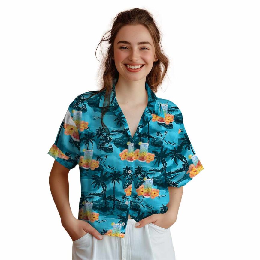 Scotch And Soda Island Beach Hawaiian Shirt Top rated