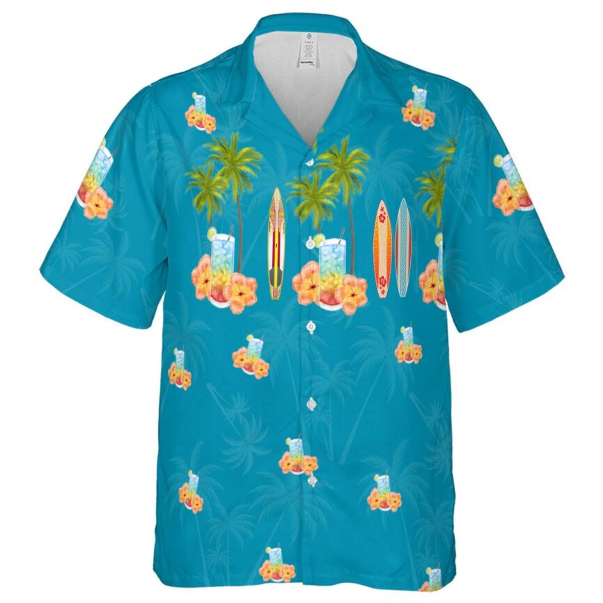 Scotch And Soda Island Theme Hawaiian Shirt Fashion forward