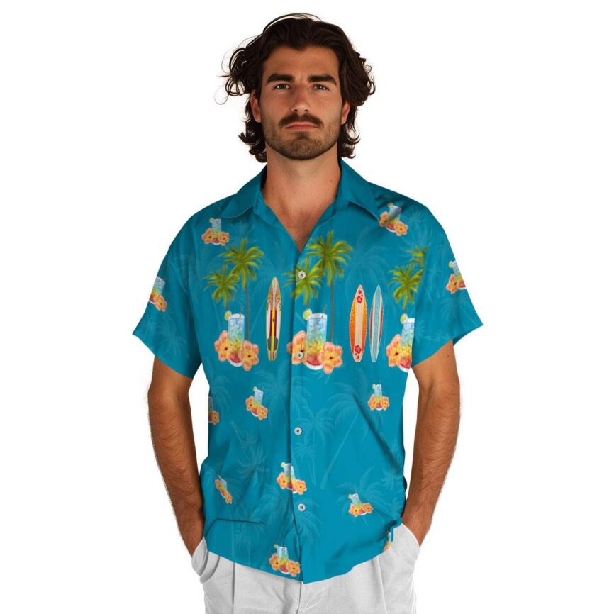 Scotch And Soda Island Theme Hawaiian Shirt New Arrival