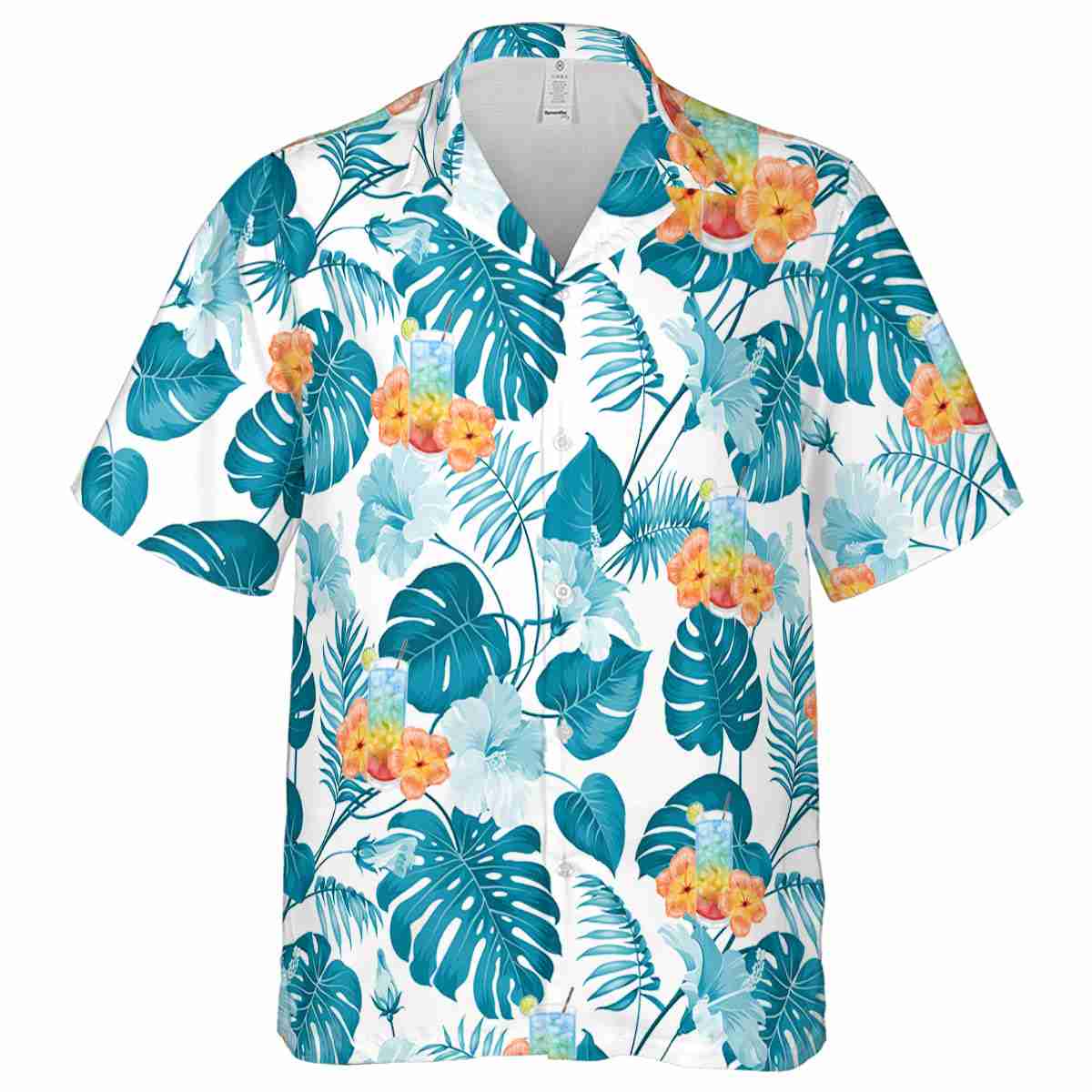Scotch And Soda Leaf Pattern Hawaiian Shirt Fashion forward Scotch And Soda Leaf Pattern Hawaiian Shirt Fashion forward
