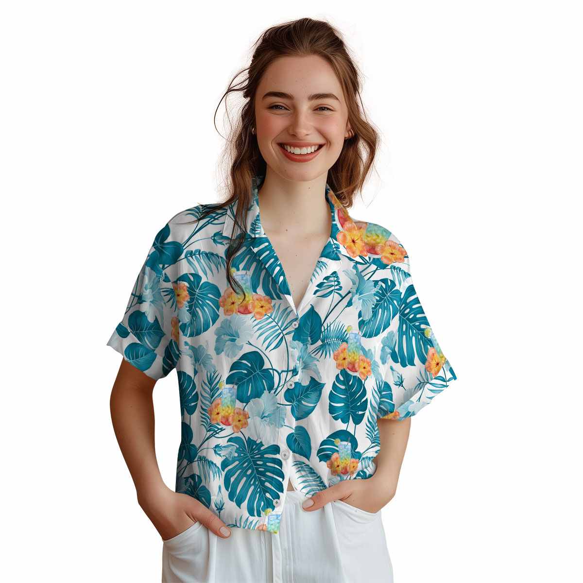 Scotch And Soda Leaf Pattern Hawaiian Shirt Top rated Scotch And Soda Leaf Pattern Hawaiian Shirt Top rated