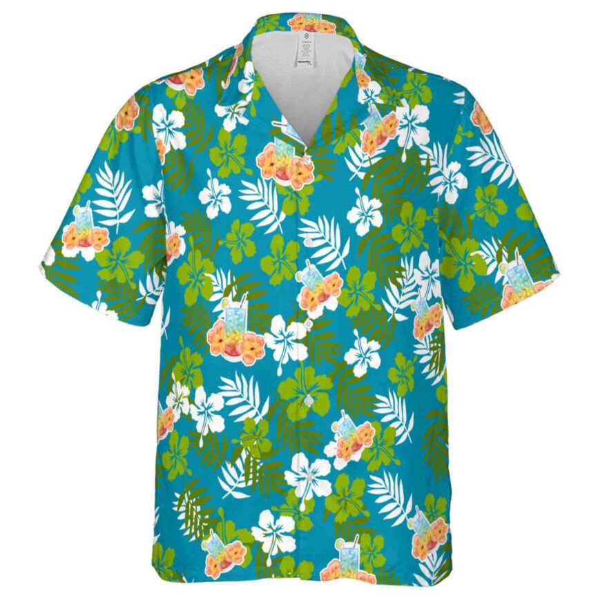 Scotch And Soda Leafy Hibiscus Hawaiian Shirt Fashion forward