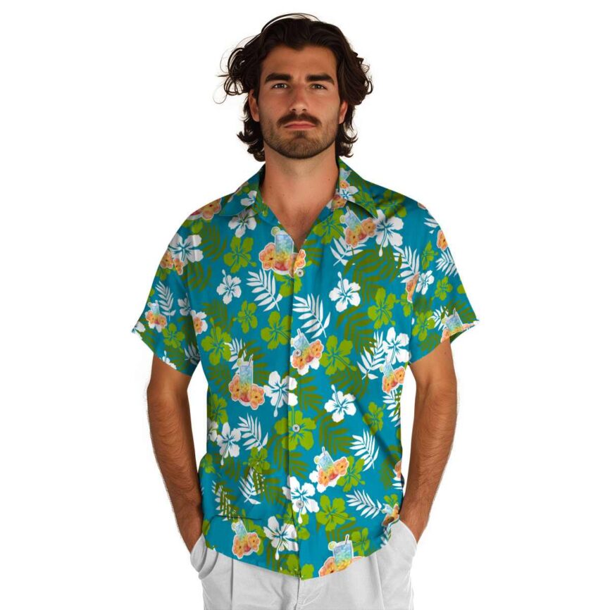 Scotch And Soda Leafy Hibiscus Hawaiian Shirt New Arrival