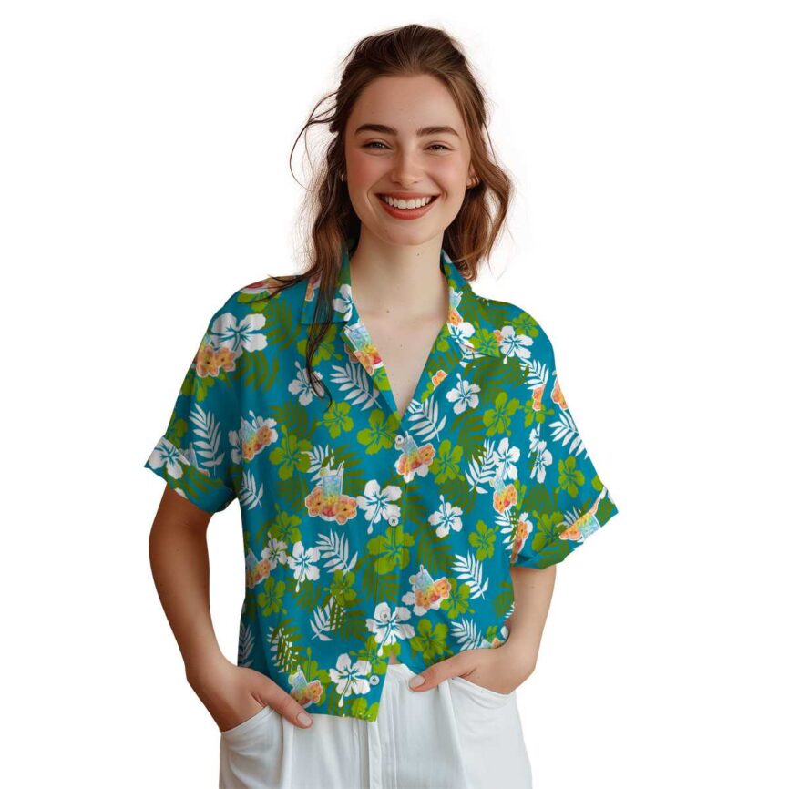 Scotch And Soda Leafy Hibiscus Hawaiian Shirt Top rated