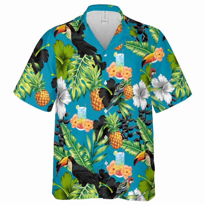 Scotch And Soda Leafy Toucan Hawaiian Shirt Fashion forward