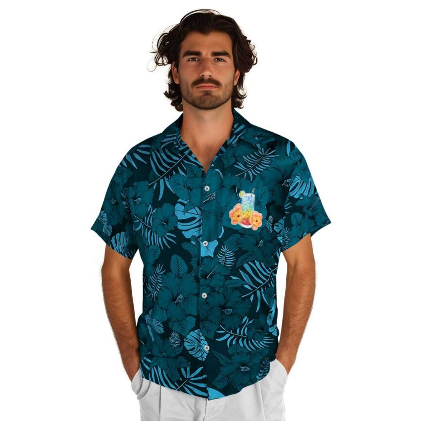 Scotch And Soda Monochrome Floral Hawaiian Shirt New Arrival