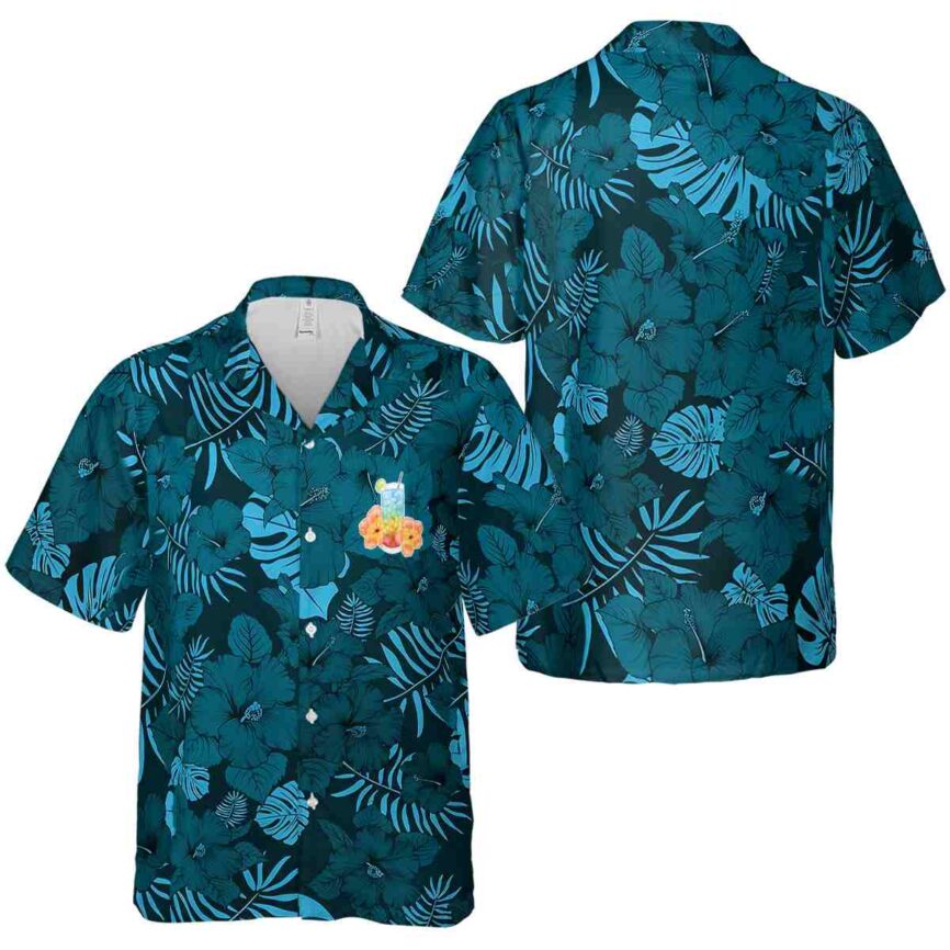 Scotch And Soda Monochrome Floral Hawaiian Shirt Premium grade