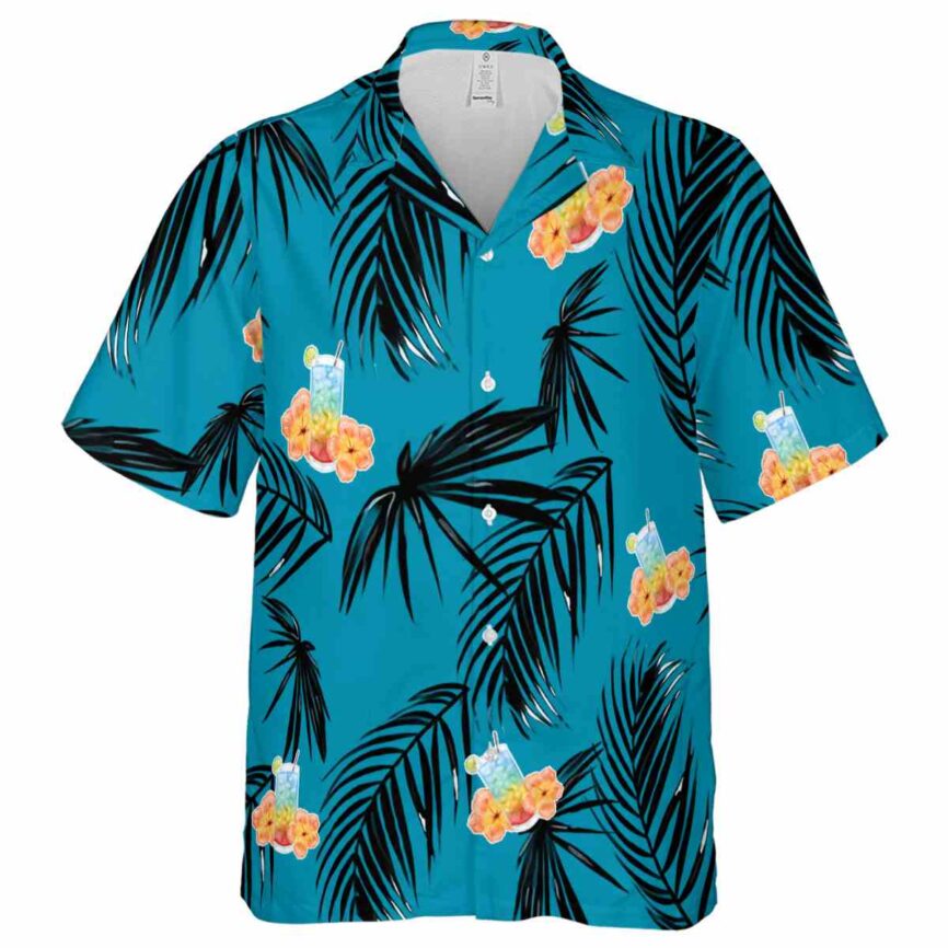 Scotch And Soda Monochrome Palm Hawaiian Shirt Fashion forward