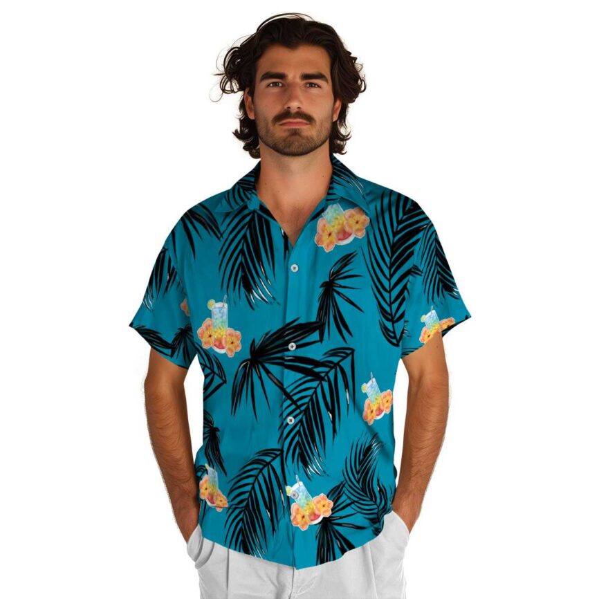 Scotch And Soda Monochrome Palm Hawaiian Shirt New Arrival