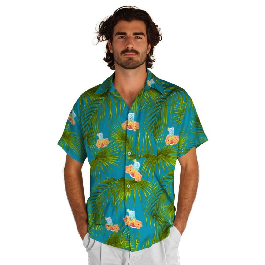 Scotch And Soda Palm Frond Hawaiian Shirt New Arrival