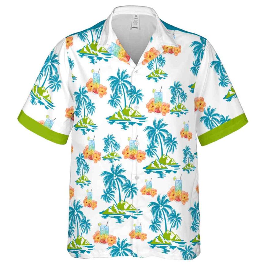 Scotch And Soda Palm Island Graphic Hawaiian Shirt Fashion forward