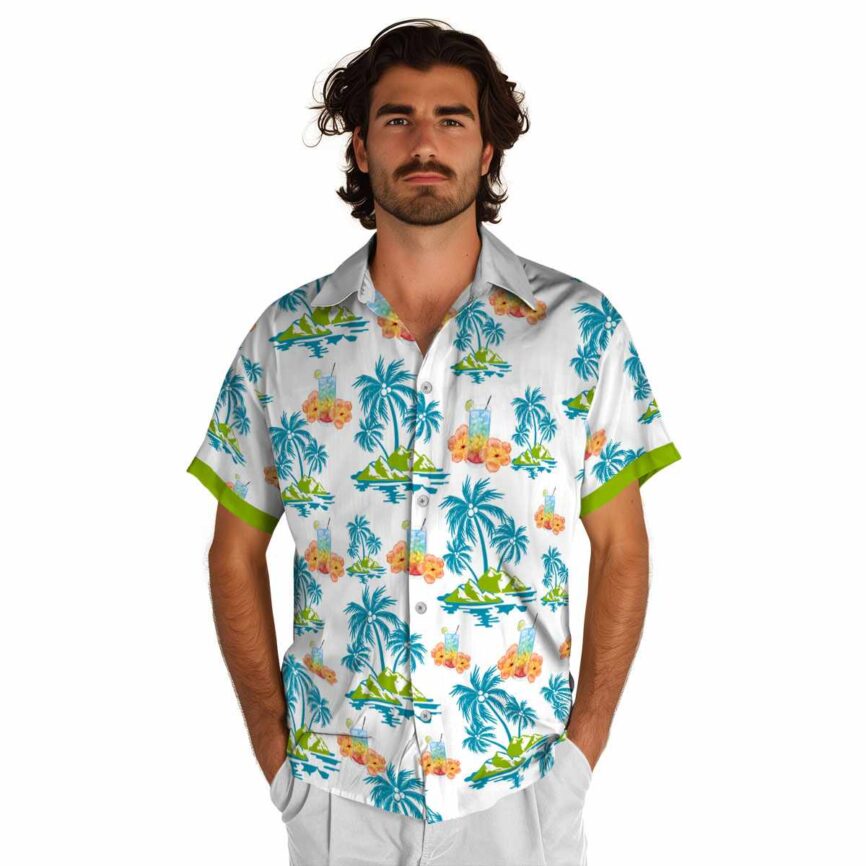 Scotch And Soda Palm Island Graphic Hawaiian Shirt New Arrival