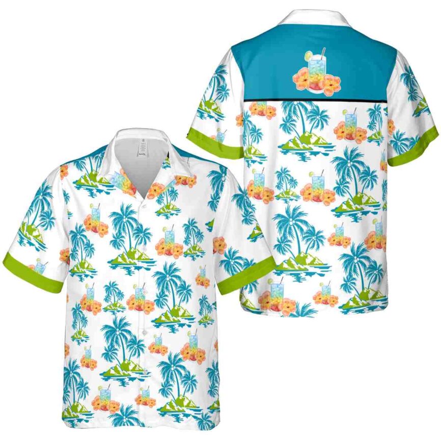 Scotch And Soda Palm Island Graphic Hawaiian Shirt Premium grade