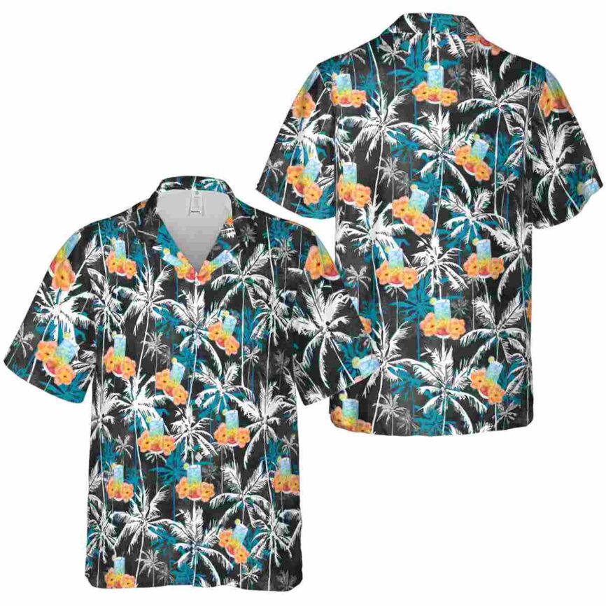 Scotch And Soda Palm Themed Hawaiian Shirt Premium grade