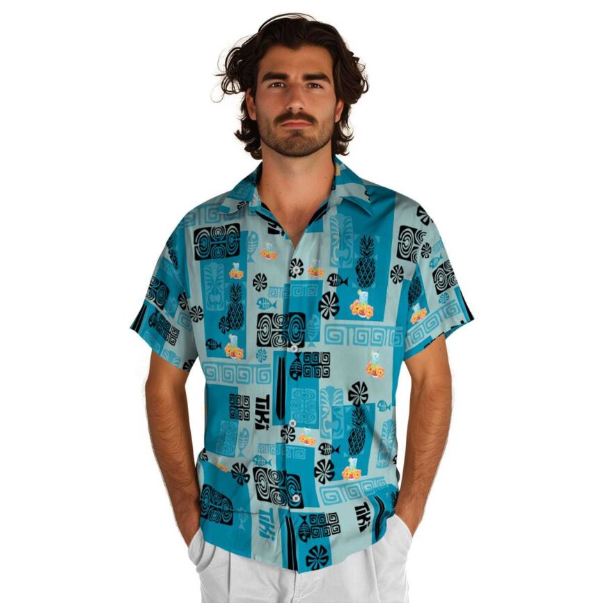 Scotch And Soda Tiki Motifs Hawaiian Shirt New Arrival