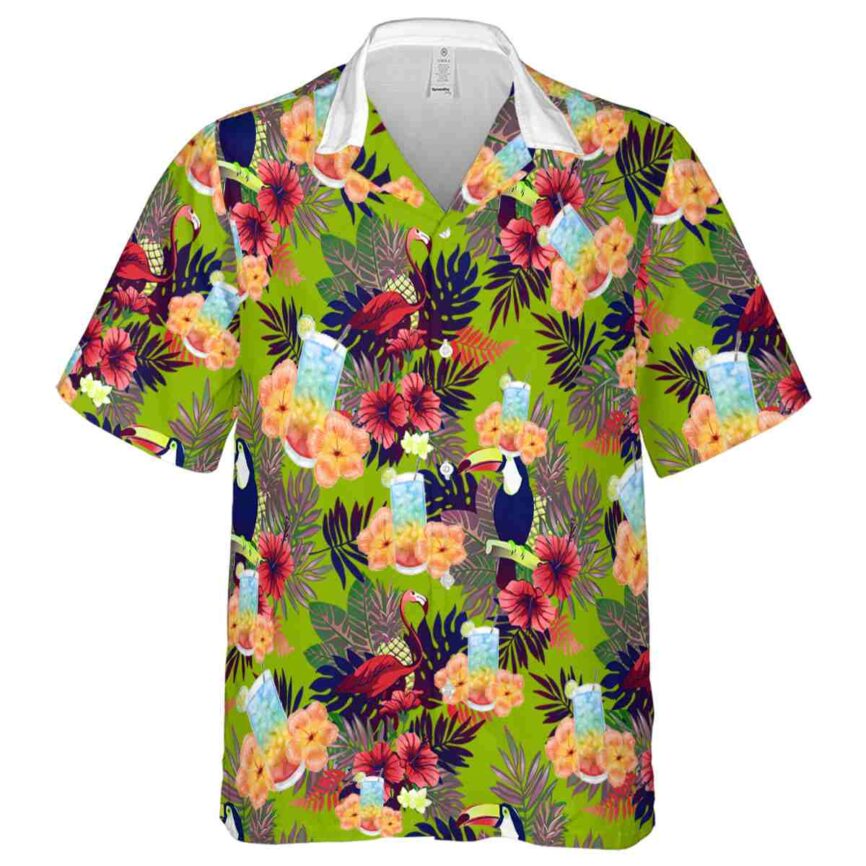 Scotch And Soda Tropical Bird Hawaiian Shirt Fashion forward