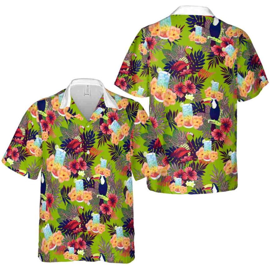 Scotch And Soda Tropical Bird Hawaiian Shirt Premium grade