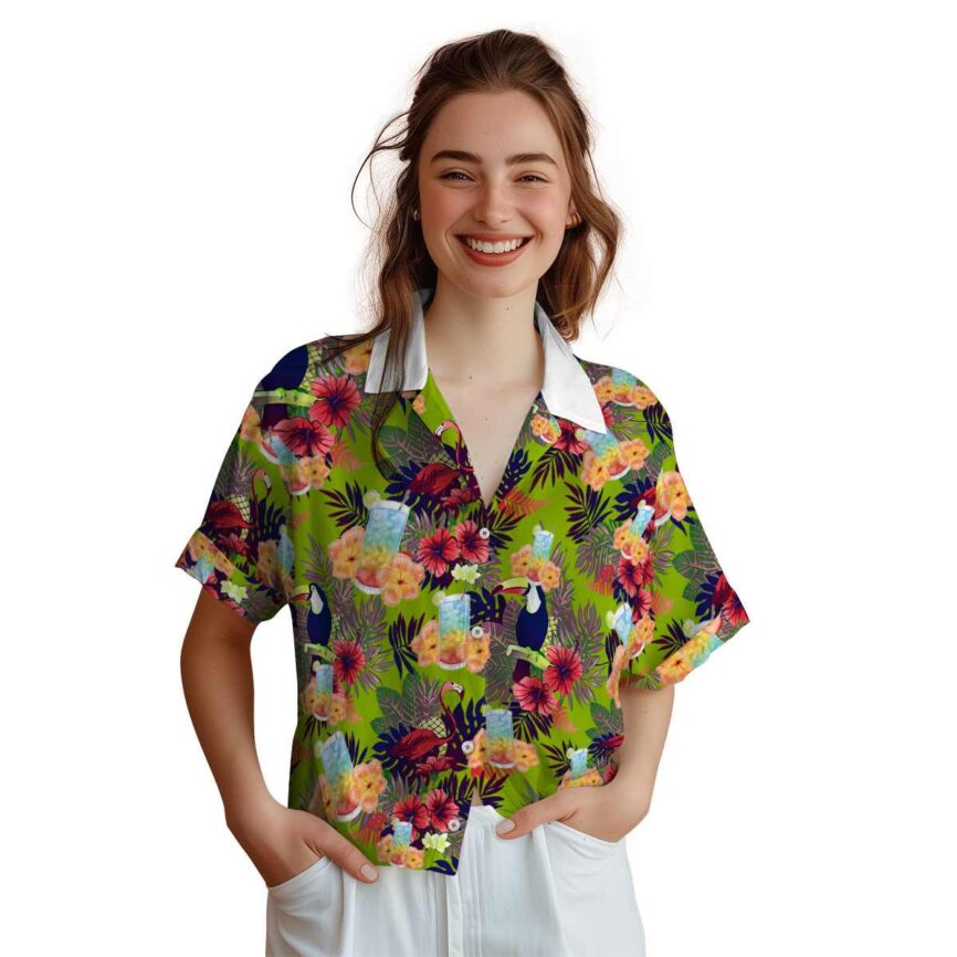 Scotch And Soda Tropical Bird Hawaiian Shirt Top rated