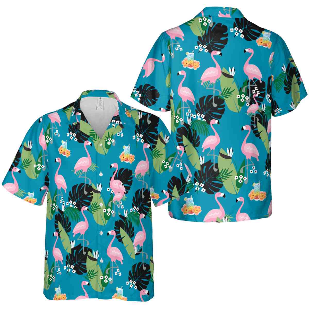 Scotch And Soda Tropical Flamingo Hawaiian Shirt Premium grade Scotch And Soda Tropical Flamingo Hawaiian Shirt Premium grade