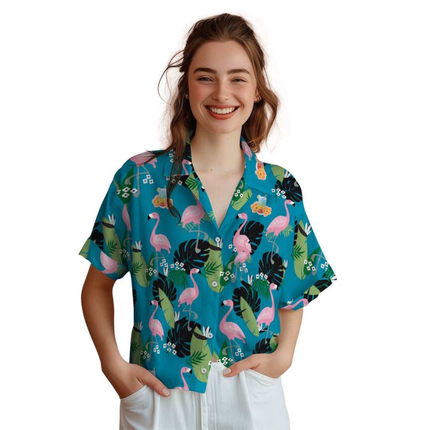 Scotch And Soda Tropical Flamingo Hawaiian Shirt Top rated