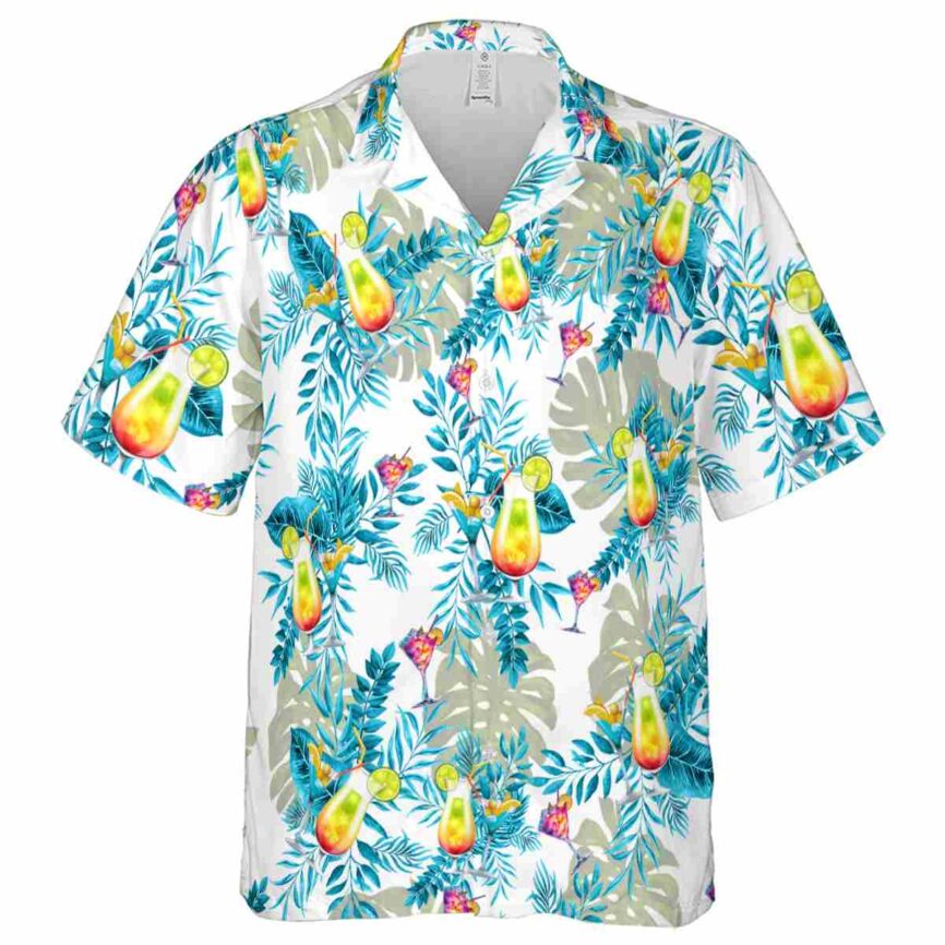 Scotch And Soda Tropical Fronds Hawaiian Shirt Fashion forward